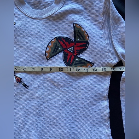 Vintage 80’s Handmade Southwestern Aztec Native Thermal top. - Picture 13 of 14